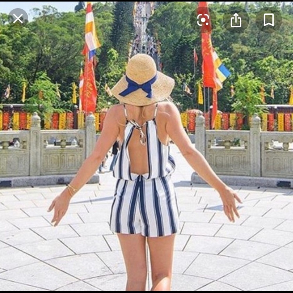 Navy & White Southern Tide Romper